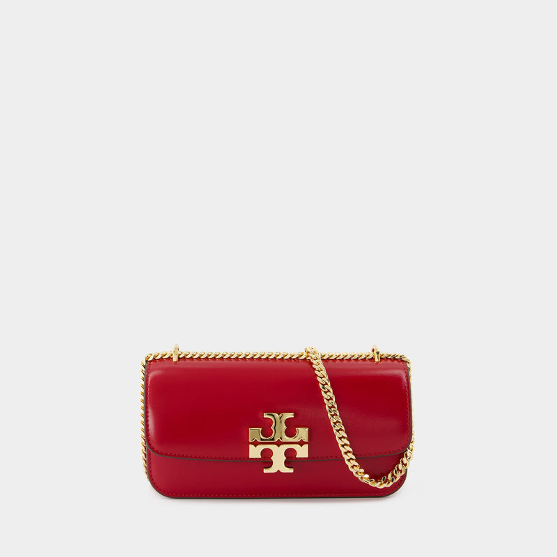 Sac Porté Épaule Eleanor Small Convertible - Tory Burch - Cuir - Rouge