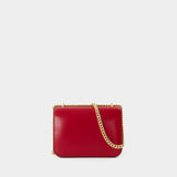 Sac Porté Épaule Eleanor Small Convertible - Tory Burch - Cuir - Rouge