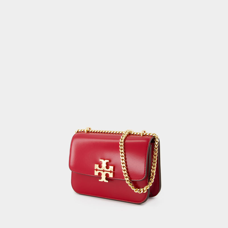 Sac Porté Épaule Eleanor Small Convertible - Tory Burch - Cuir - Rouge