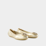 Ballerines Minnie Travel - Tory Burch - Cuir - Doré