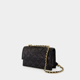 Sac Porté Épaule Fleming Small Convertible - Tory Burch - Cuir - Noir