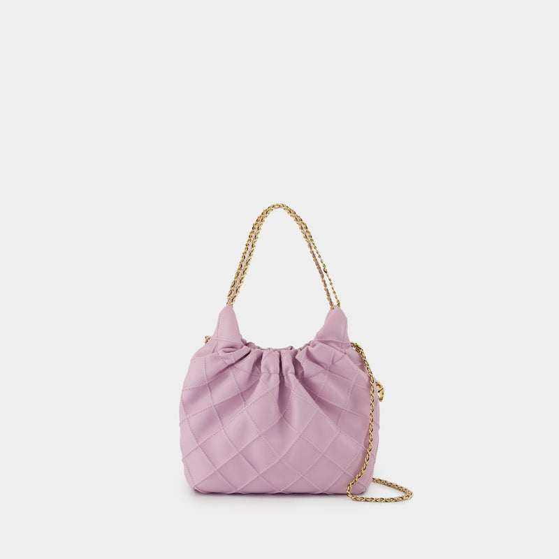 Sac Porté Épaule Fleming Mini - Tory Burch - Cuir - Violet