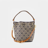 Sac À Main T-Monogram - Tory Burch - Coton - Tory Navy