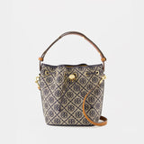 Sac À Main T-Monogram - Tory Burch - Coton - Tory Navy