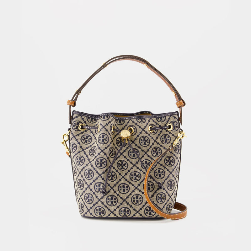 Sac À Main T-Monogram - Tory Burch - Coton - Tory Navy