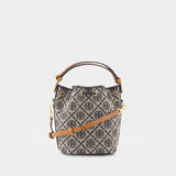 Sac À Main T-Monogram Mini - Tory Burch - Coton - Tory Navy