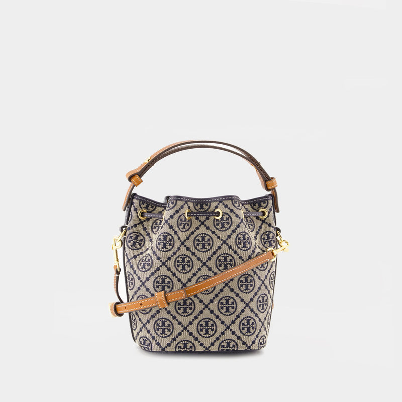 Sac À Main T-Monogram Mini - Tory Burch - Coton - Tory Navy