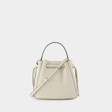 Sac À Main Romy Pebbled - Tory Burch - Cuir - Blanc