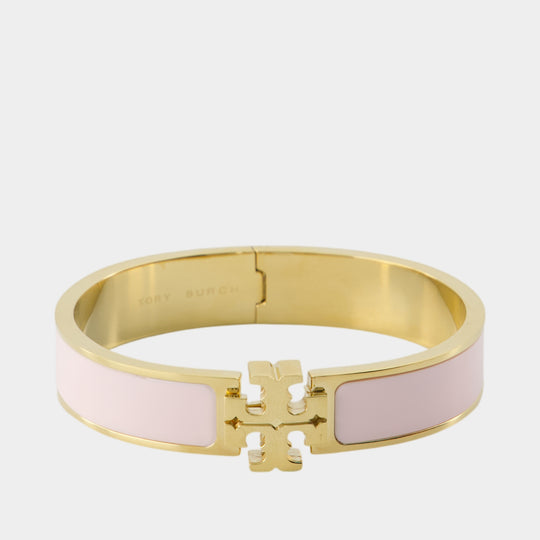 Bracelet Icon Enamel - Tory Burch - Métal - Doré/Rose