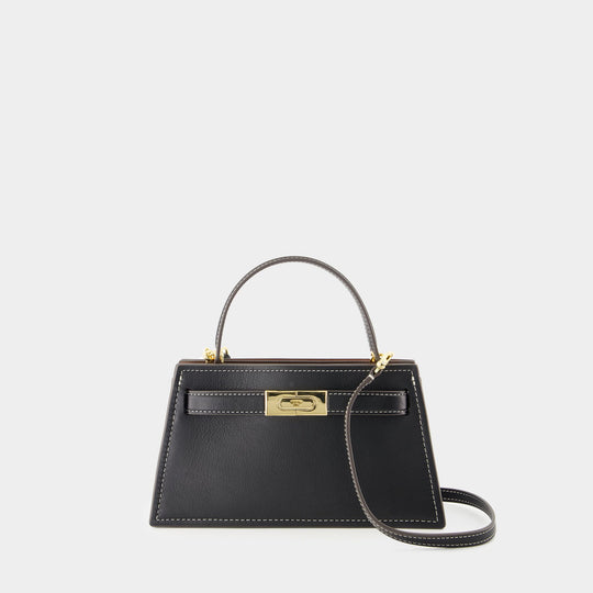 Sac À Main Petite Lee Radziwill - Tory Burch - Cuir - Noir