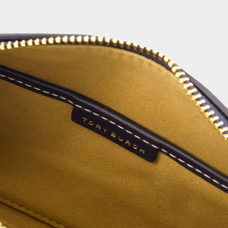 Sac À Main T-Monogram Mini Barrel - Tory Burch - Coton - Bleu