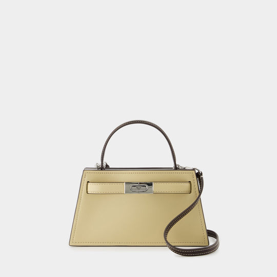 Sac À Main Petite Lee Radziwill - Tory Burch - Cuir - Beige