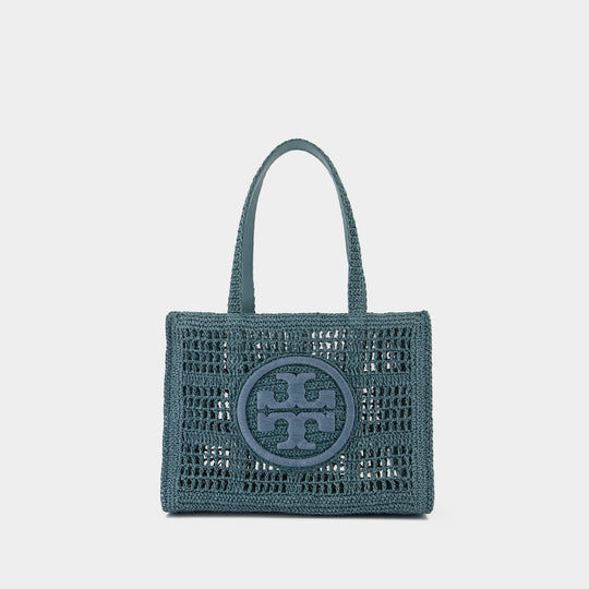 Cabas Ella Small - Tory Burch - Raphia - Bleu
