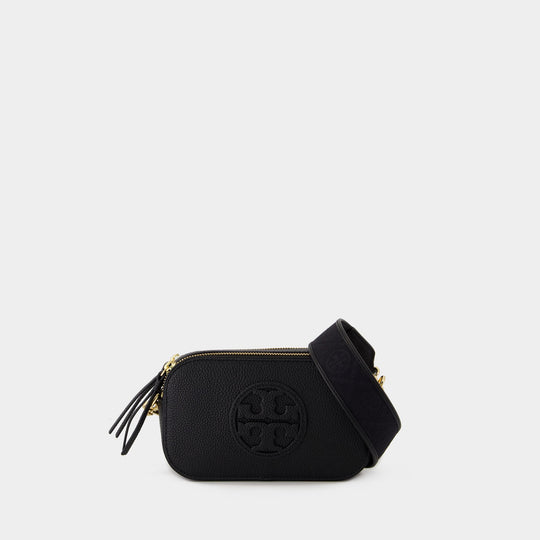 Sac À Bandoulière Miller Mini - Tory Burch - Cuir - Noir