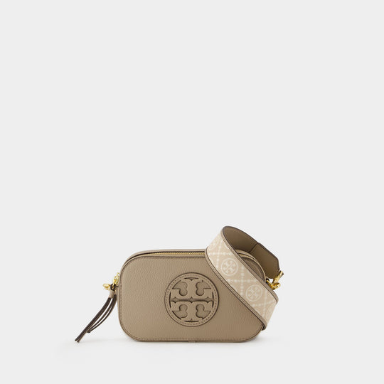 Sac À Bandoulière Miller Mini - Tory Burch - Cuir - Beige