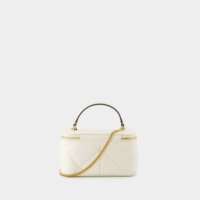 Sac À Bandoulière Kira Diamond - Tory Burch - Cuir - Blanc