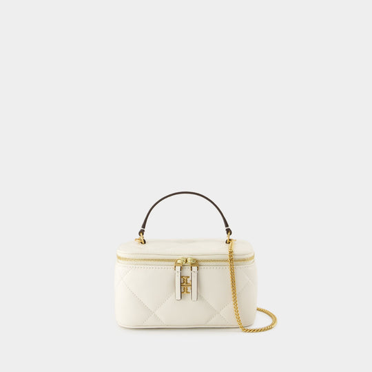 Sac À Bandoulière Kira Diamond - Tory Burch - Cuir - Blanc