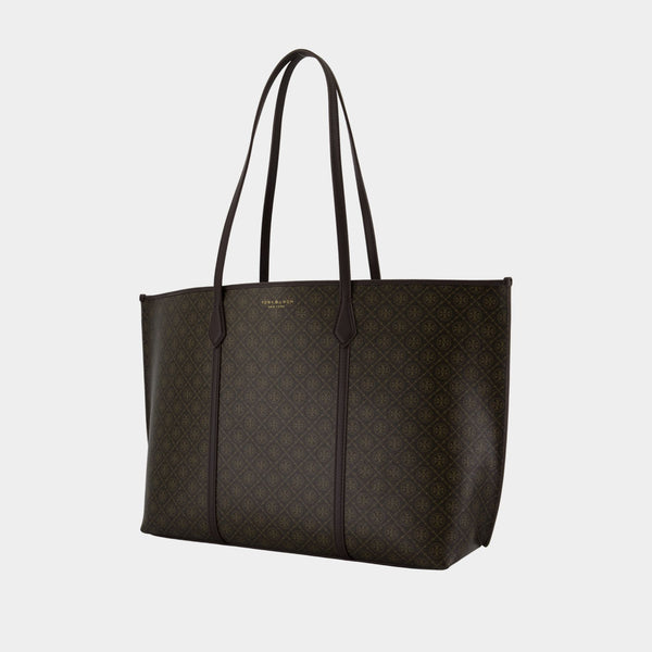 Cabas Perry - Tory Burch - Coton - Marron