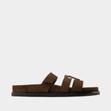 Sandales Ines Sport - Tory Burch - Cuir - Marron