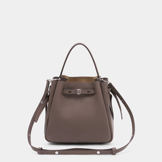 Sac À Main Romy - Tory Burch - Cuir - Taupe