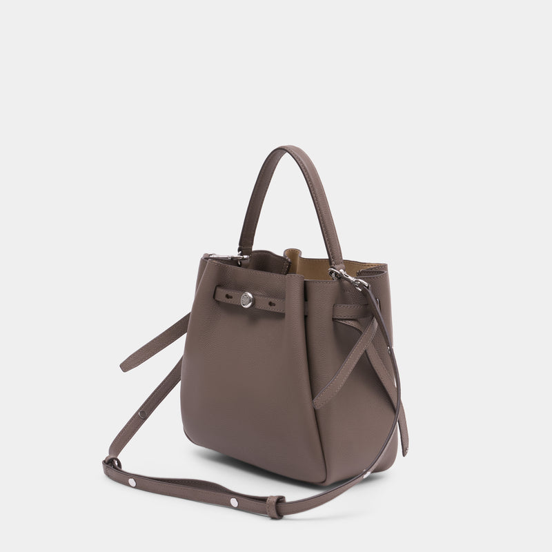 Sac À Main Romy - Tory Burch - Cuir - Taupe