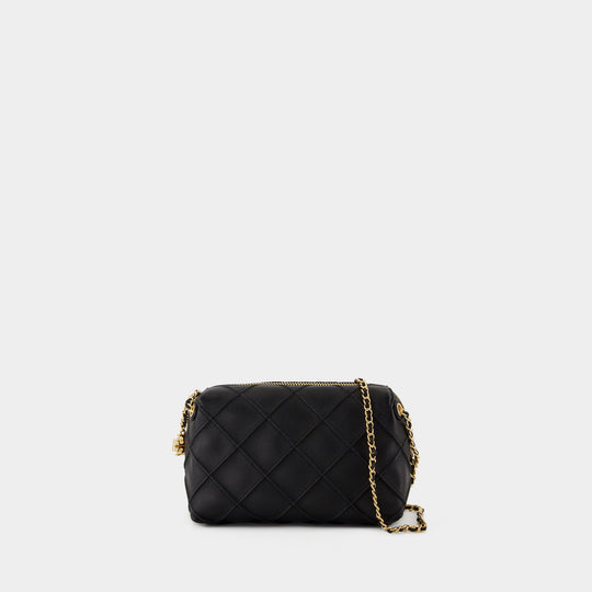 Sac À Bandoulière Fleming Small - Tory Burch - Cuir - Noir