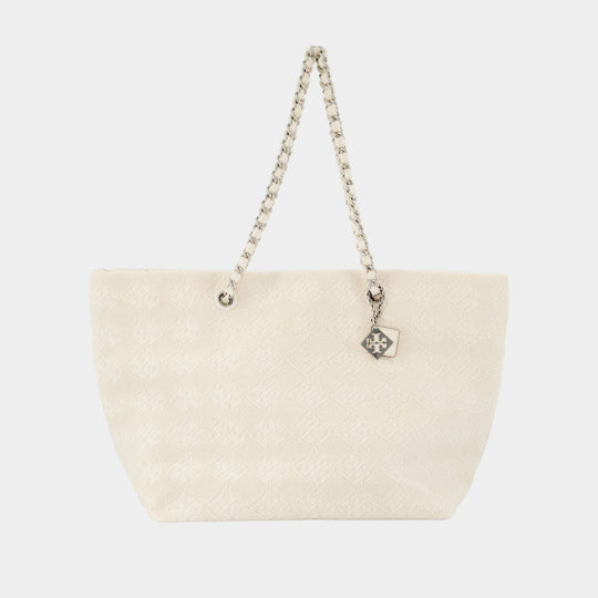 Cabas Ella Terry - Tory Burch - Coton - Neutre