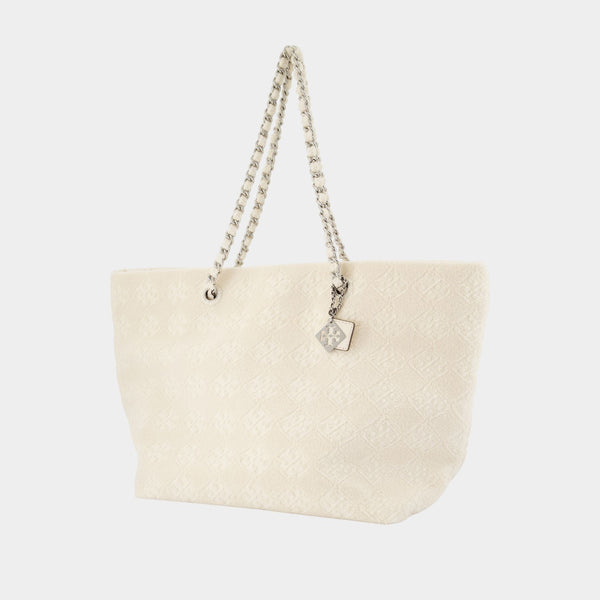 Cabas Ella Terry - Tory Burch - Coton - Neutre
