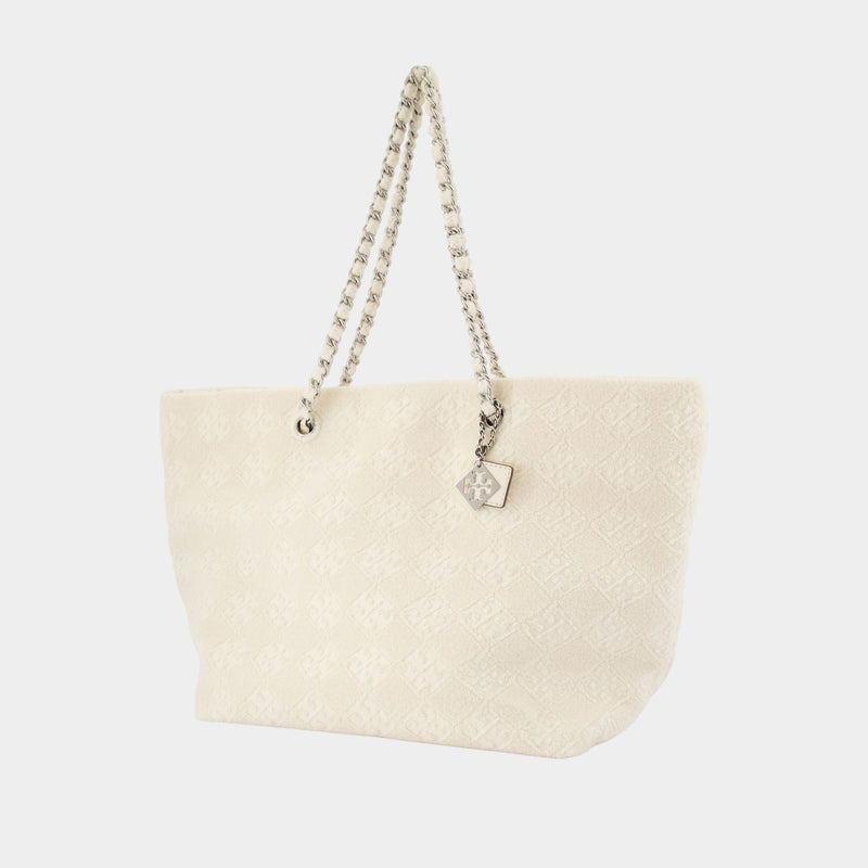 Cabas Ella Terry - Tory Burch - Coton - Neutre