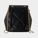 Sac À Dos Kira Diamond Mini - Tory Burch - Cuir - Noir