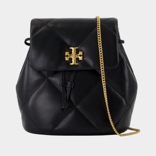 Sac À Dos Kira Diamond Mini - Tory Burch - Cuir - Noir