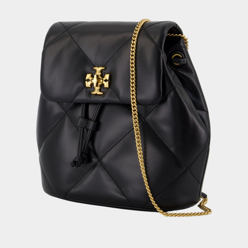 Sac À Dos Kira Diamond Mini - Tory Burch - Cuir - Noir