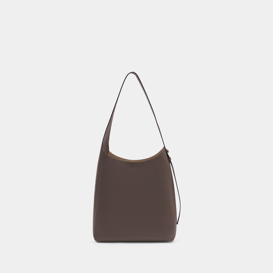 Sac Porté Épaule Romy Hobo - Tory Burch - Cuir - Taupe