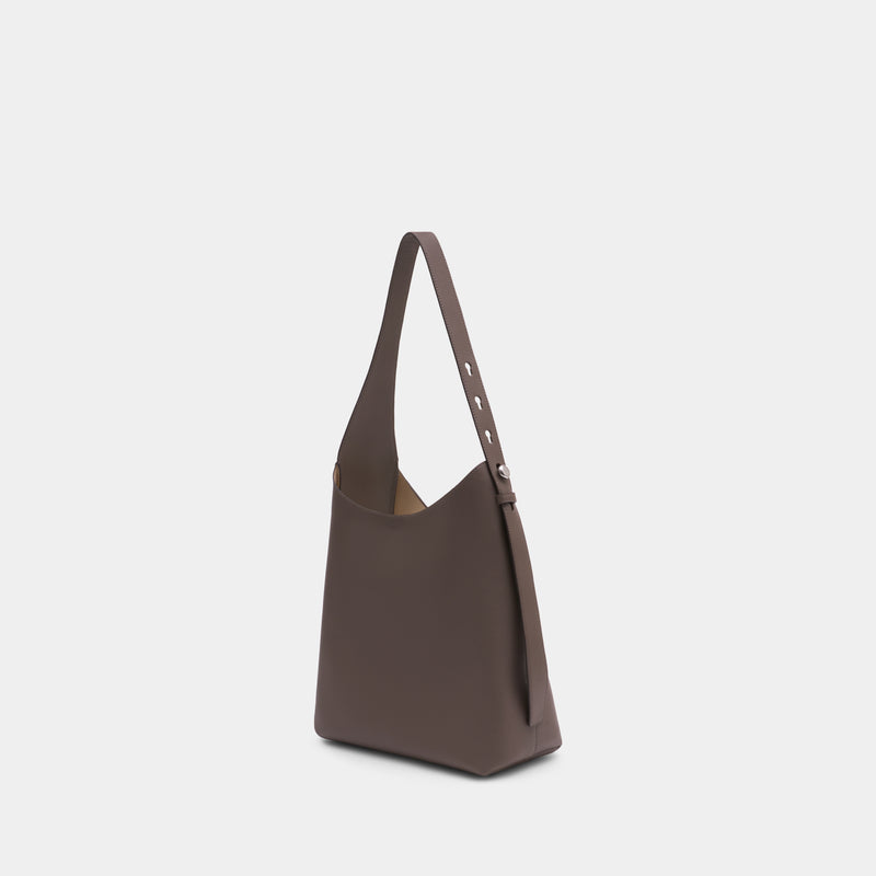 Sac Porté Épaule Romy Hobo - Tory Burch - Cuir - Marron
