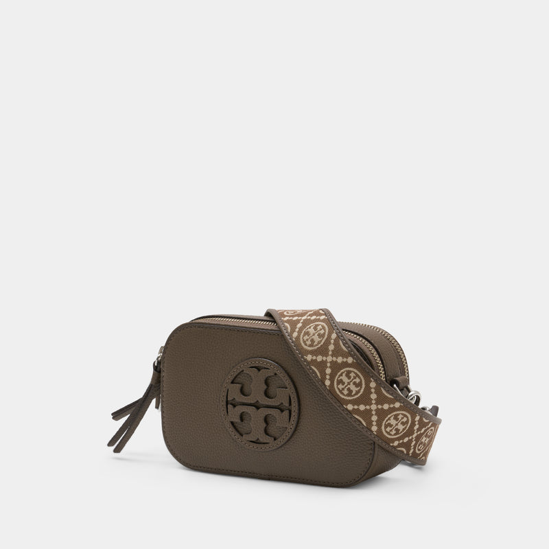 Sac À Bandoulière Miller Mini - Tory Burch - Cuir - Kaki