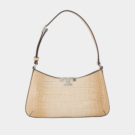 Sac À Bandoulière Eleanor Slim - Tory Burch - Cuir - Beige