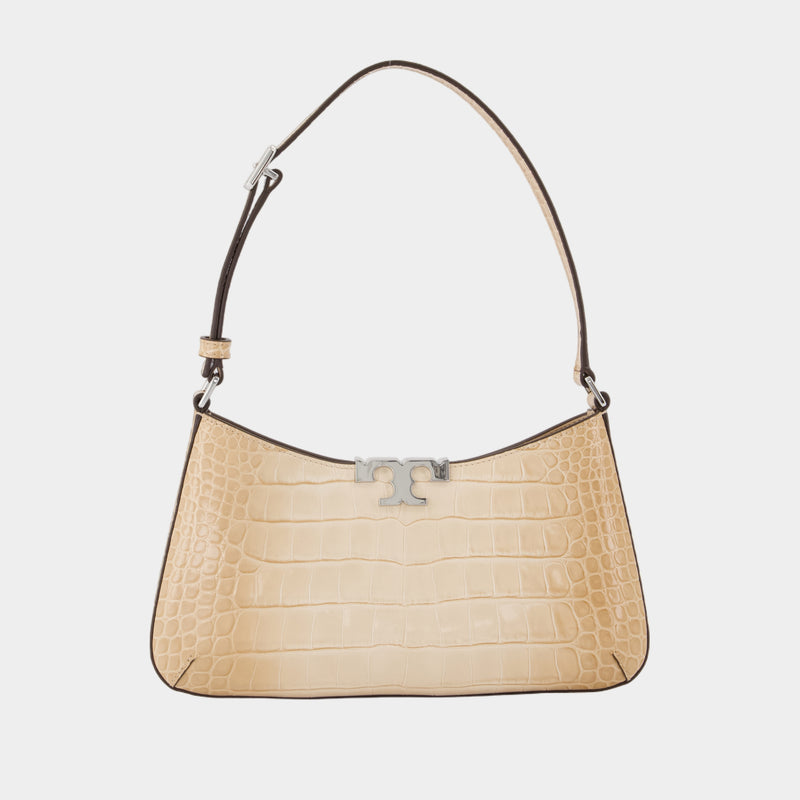 Sac À Bandoulière Eleanor Slim - Tory Burch - Cuir - Beige