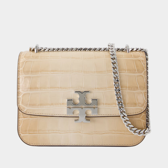 Sac Porté Épaule Eleanor Small Convertible - Tory Burch - Cuir - Beige