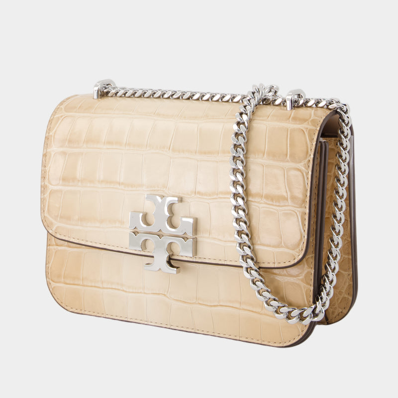 Sac Porté Épaule Eleanor Small Convertible - Tory Burch - Cuir - Beige