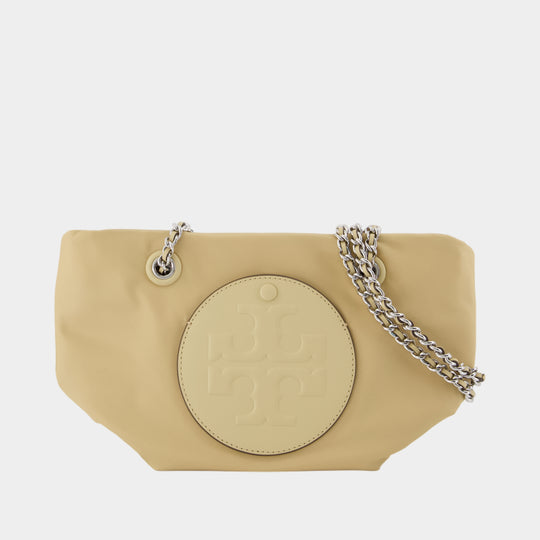 Sac À Bandoulière Ella Chain Small - Tory Burch - Synthétique - Beige