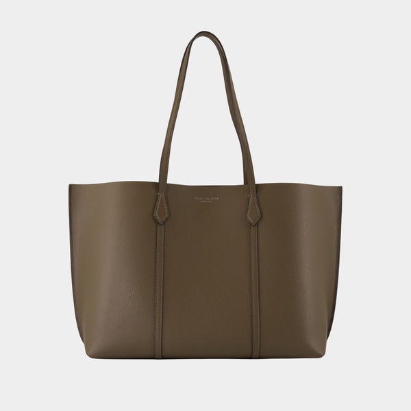 Cabas Perry - Tory Burch - Cuir - Kaki