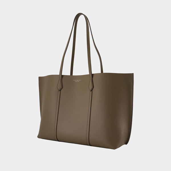 Cabas Perry - Tory Burch - Cuir - Kaki