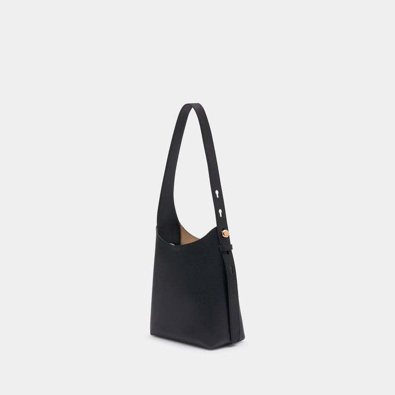 Sac Porté Épaule Romy Small Hobo - Tory Burch - Cuir - Noir