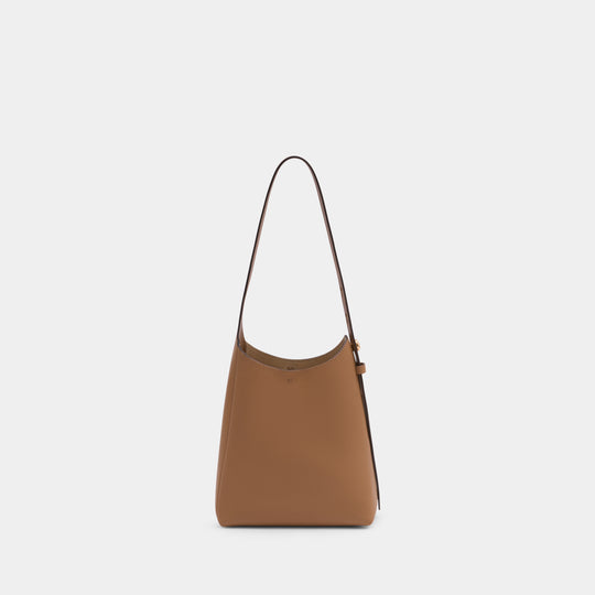 Sac Porté Épaule Romy Small Hobo - Tory Burch - Cuir - Marron