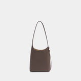 Sac Porté Épaule Romy Small Hobo - Tory Burch - Cuir - Marron