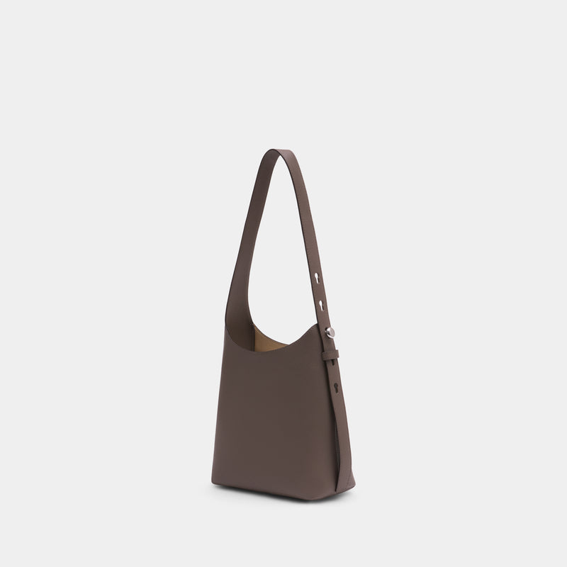 Sac Porté Épaule Romy Small Hobo - Tory Burch - Cuir - Marron