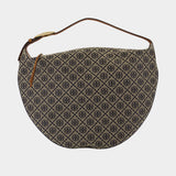 Sac Porté Épaule T-Monogram Balloon - Tory Burch - Coton - Bleu