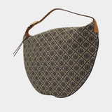 Sac Porté Épaule T-Monogram Balloon - Tory Burch - Coton - Bleu