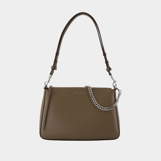 Sac Porté Épaule Perry - Tory Burch - Cuir - Kaki