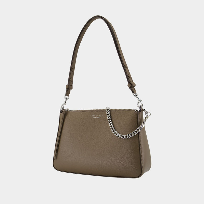Sac Porté Épaule Perry - Tory Burch - Cuir - Kaki